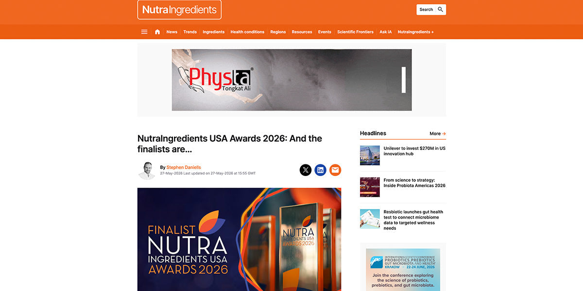 Nutralngredients — Nutralngredients USA Awards 2026: And the finalists are...