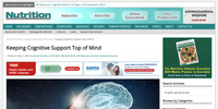Nutrition Industry Executive – Keeping Cognitive Support Top of Mind