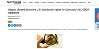 Nutritional Outlook – Maypro obtains exclusive U.S. distribution rights for Cannabid-ALL CBDA ingredient