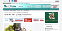 Nutrition Industry Executive – How to Win in the Sports Supplement Arena