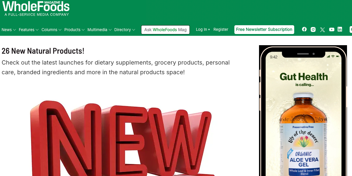 WholeFoods - 26 New Natural Products!