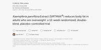 New Study: Double-Blind Trial Confirms Sirtmax® Supports Body Fat Reduction in Overweight Individuals