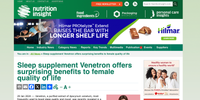 Nutrition Insight – Sleep supplement Venetron offers surprising benefits to female quality of life