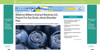 Neutraceuticals World – Bilberon Bilberry Extract Receives U.S. Patent For Eye Strain, Neck/Shoulder Pain